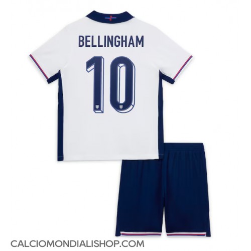 Maglie da calcio Inghilterra Jude Bellingham #10 Prima Maglia Bambino Europei 2024 Manica Corta (+ Pantaloni corti)